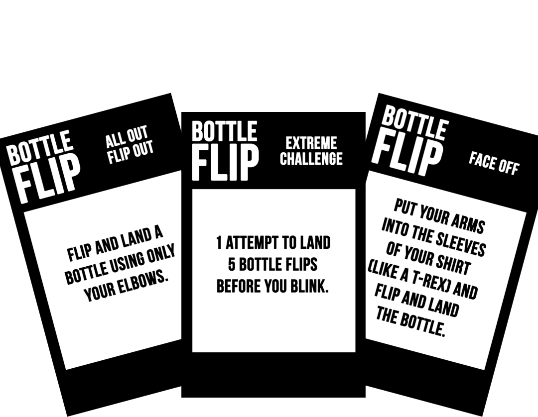 Bottle Flip Board Game - Complete A Challenge